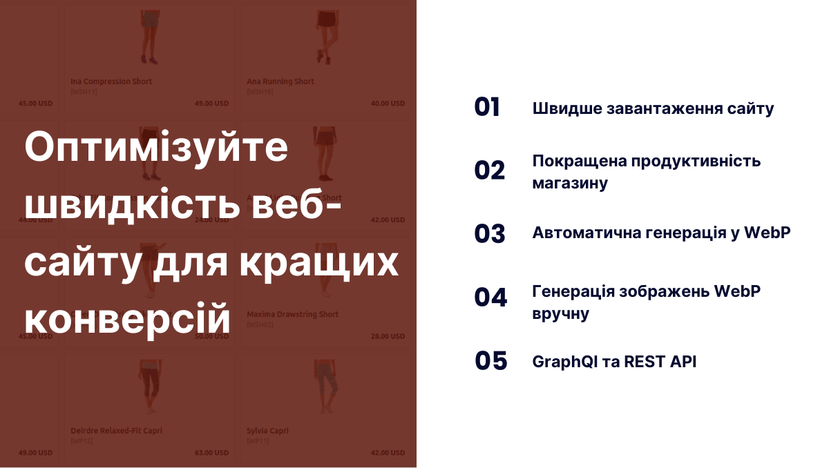 Переваги розширення WebP Images для Magento 2