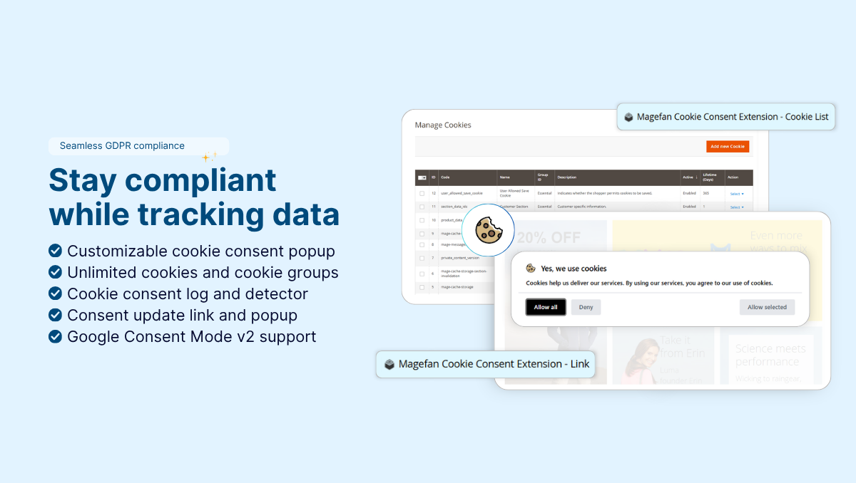 magento 2 cookie consent extension