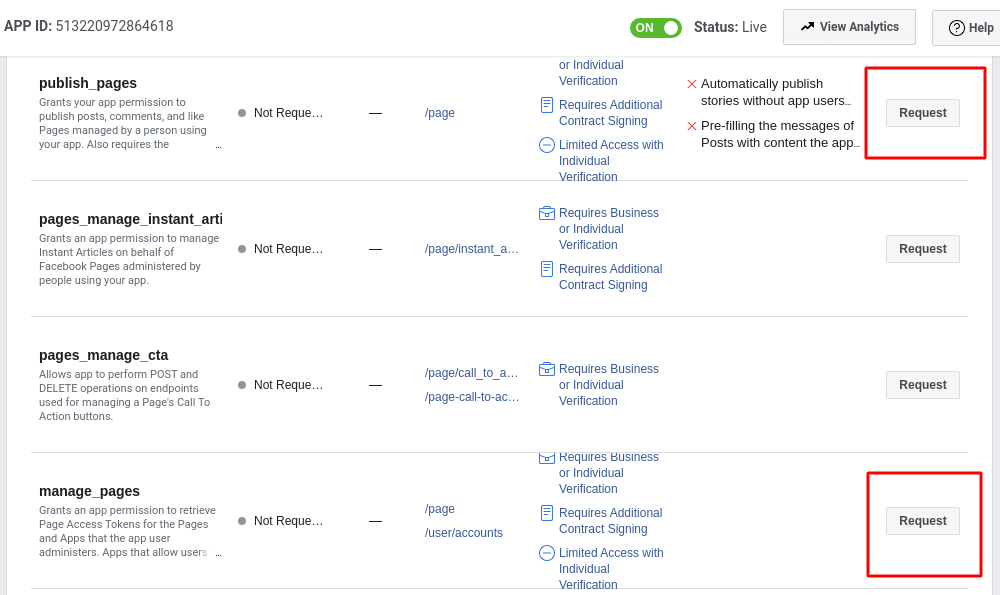 How to Request manage_pages and publish_pages Permissions in Facebook ...