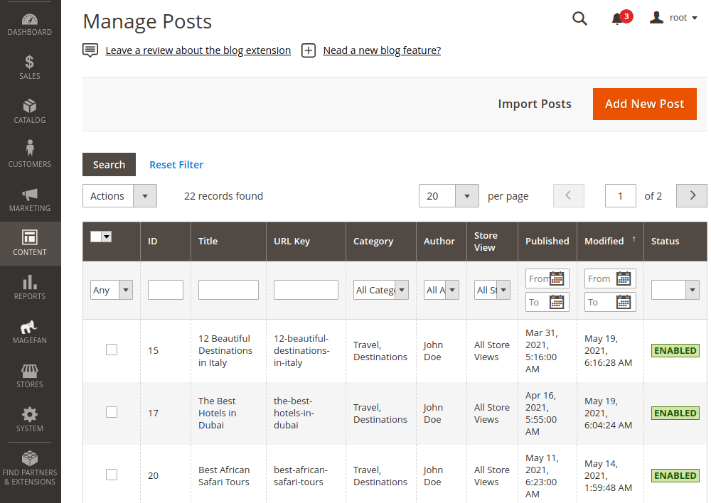 Magento 2 Blog Related Product Rules