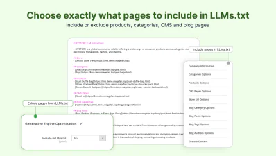 add multiple pages to llms txt in magento