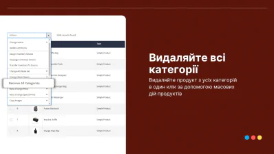 Видаляйте продукт з всіх категорій в один клік