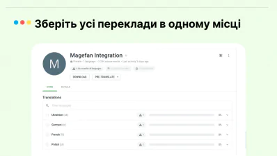 Зберігайте всі переклади в одному місці Зберігайте всі переклади в одному місці