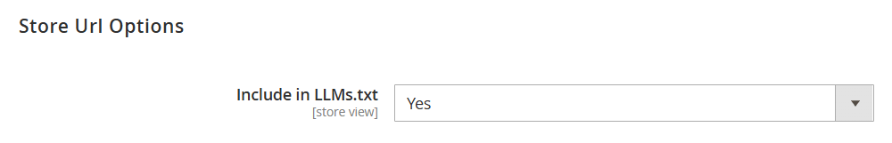 include store url in llms txt magento