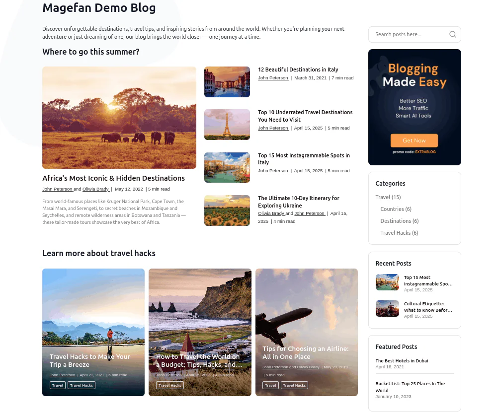 What are the Advantages of Blog Plus and Extra?