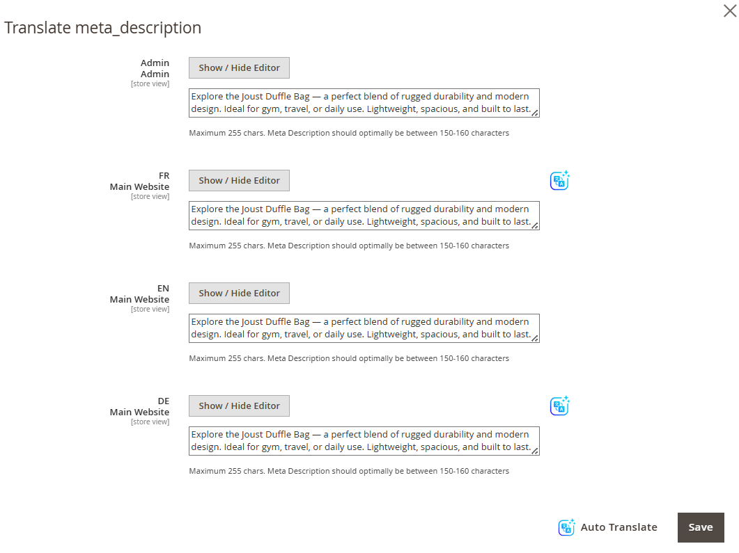 How to Edit Magento Product Attributes for All Store Views?