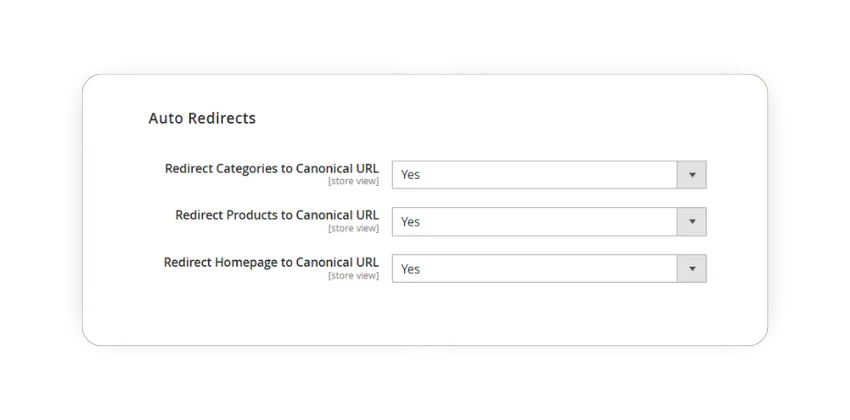 auto redirects to canonical urls