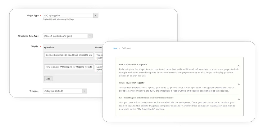 faq rich snippet magento