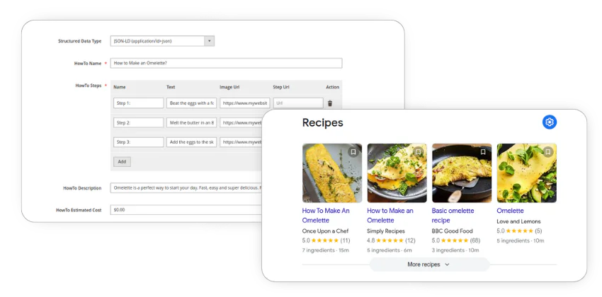 howto structured data in magento