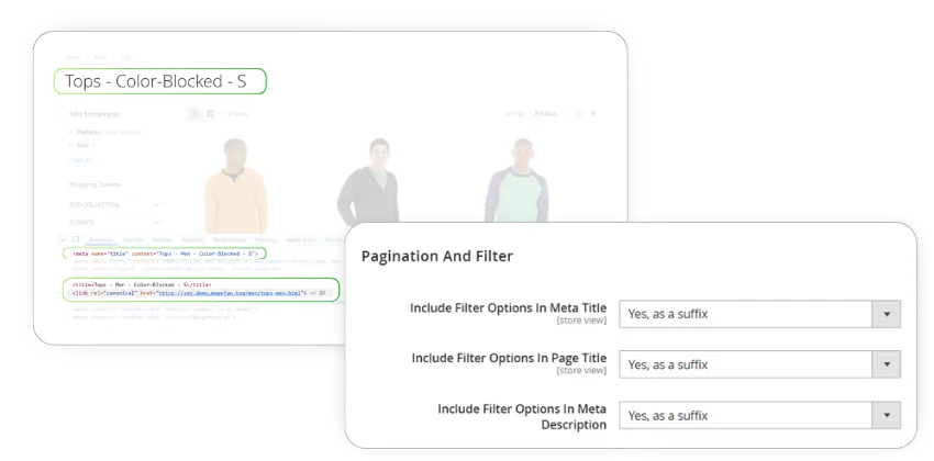magento layered navigation seo