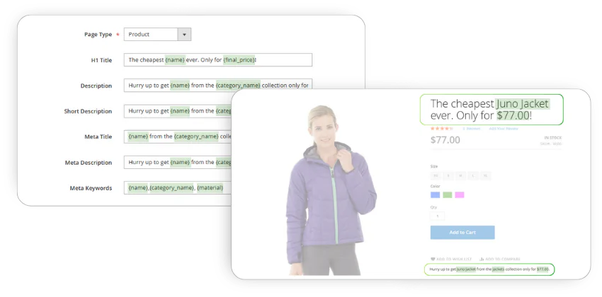 meta tags templates in magento 2