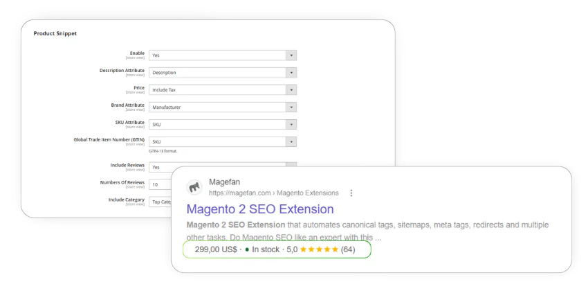 product rich snippets magento