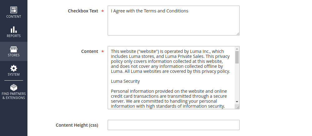 How to Add Terms and Conditions Checkbox in Magento 2?
